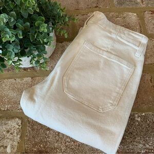 Studio Blue | Off White Cropped Casual Jeans | 28